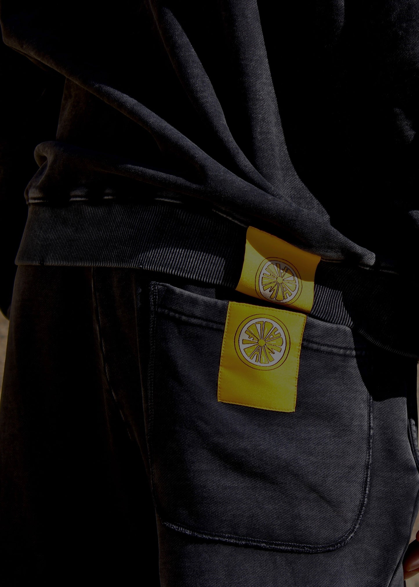 AMALFI WASHED BLACK PANTS