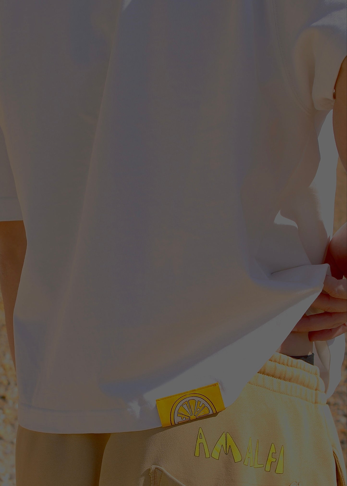 AMALFI WHITE CROP T-SHIRT