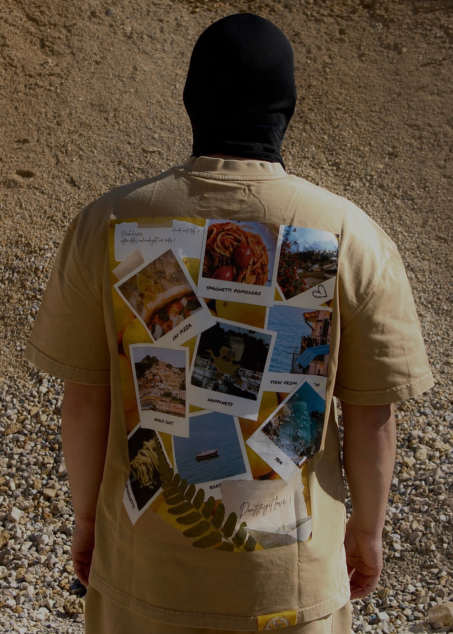 AMALFI WASHED BEIGE T-SHIRT