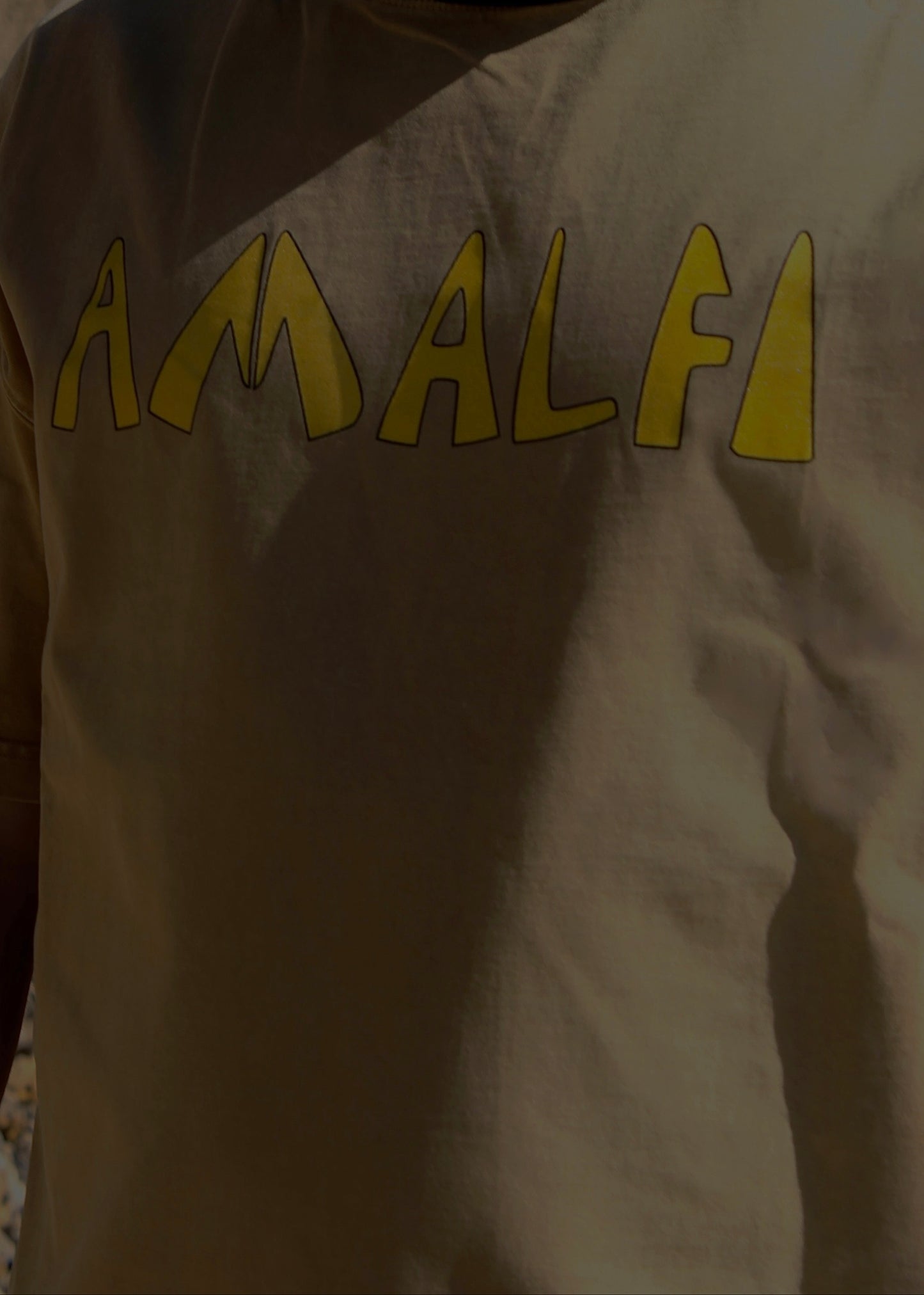 AMALFI WASHED BEIGE T-SHIRT