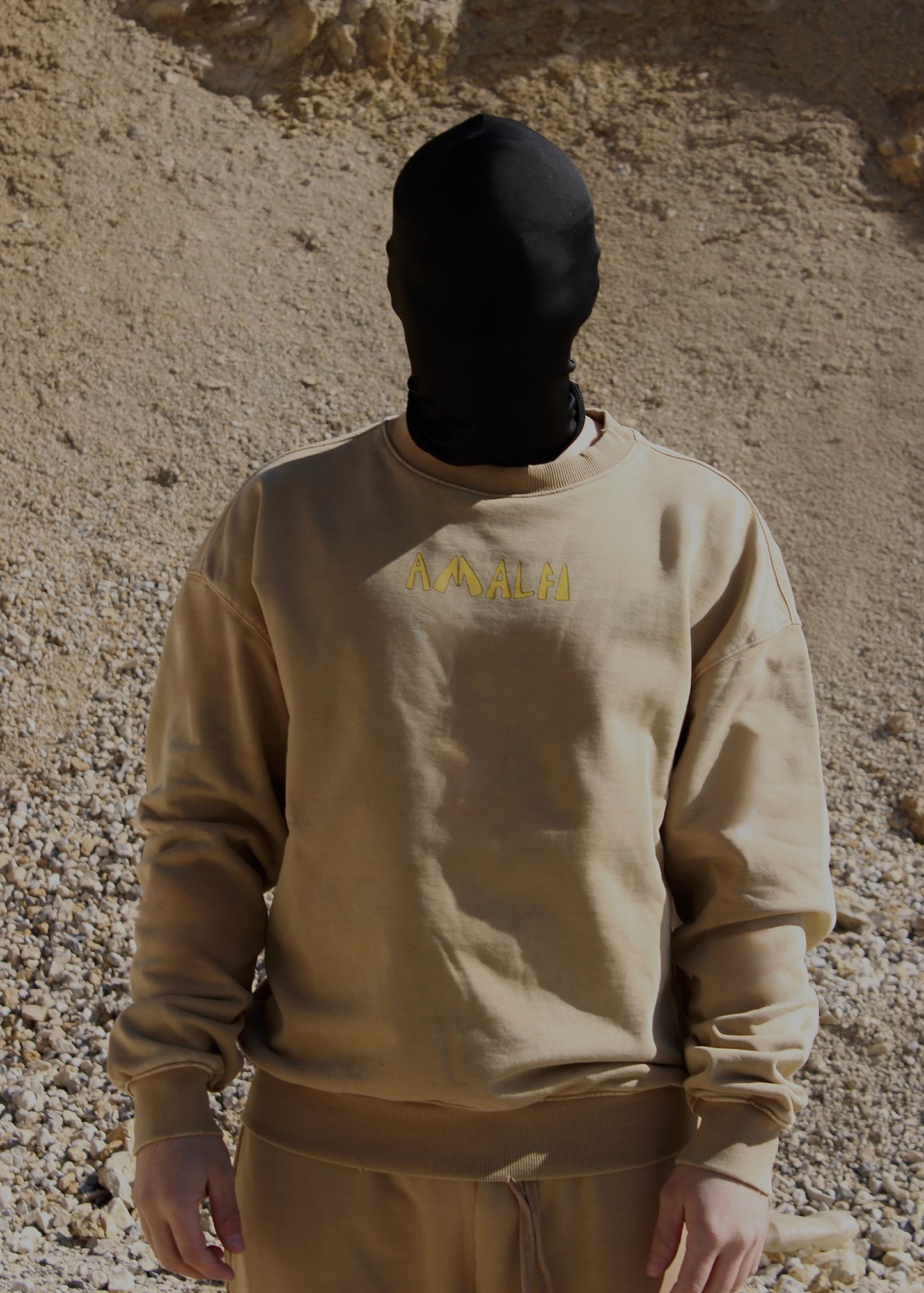 AMALFI WASHED BEIGE SWEATER