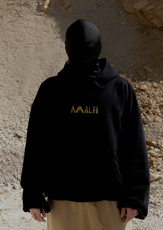 AMALFI BLACK ANGEL HOODIE - LIMITED