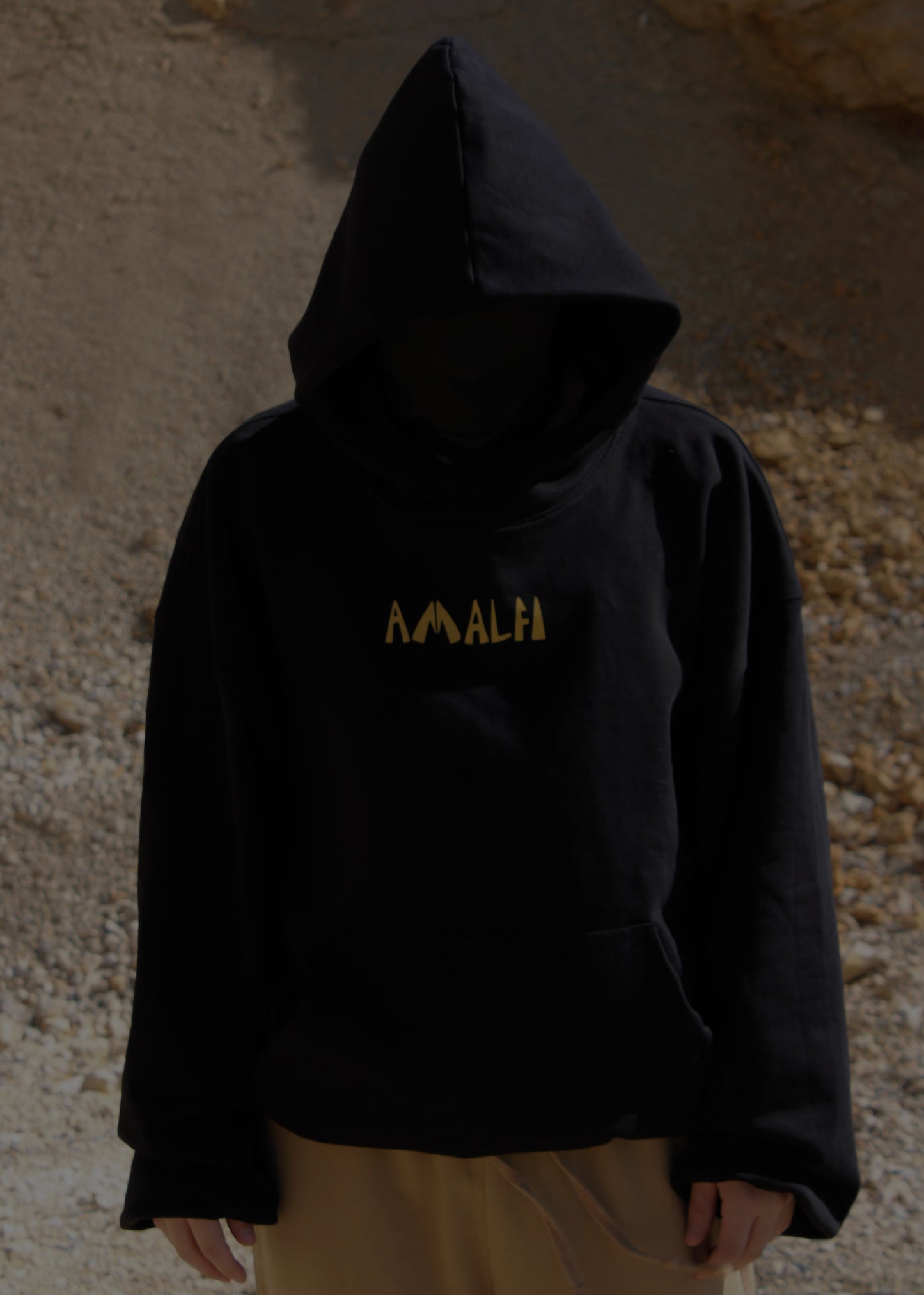 AMALFI BLACK ANGEL HOODIE - LIMITED