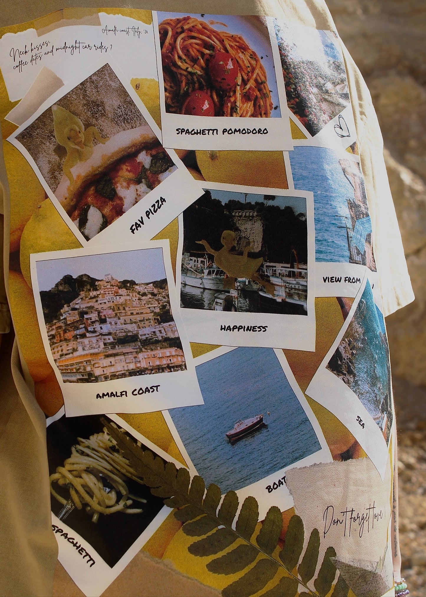 AMALFI WASHED BEIGE T-SHIRT