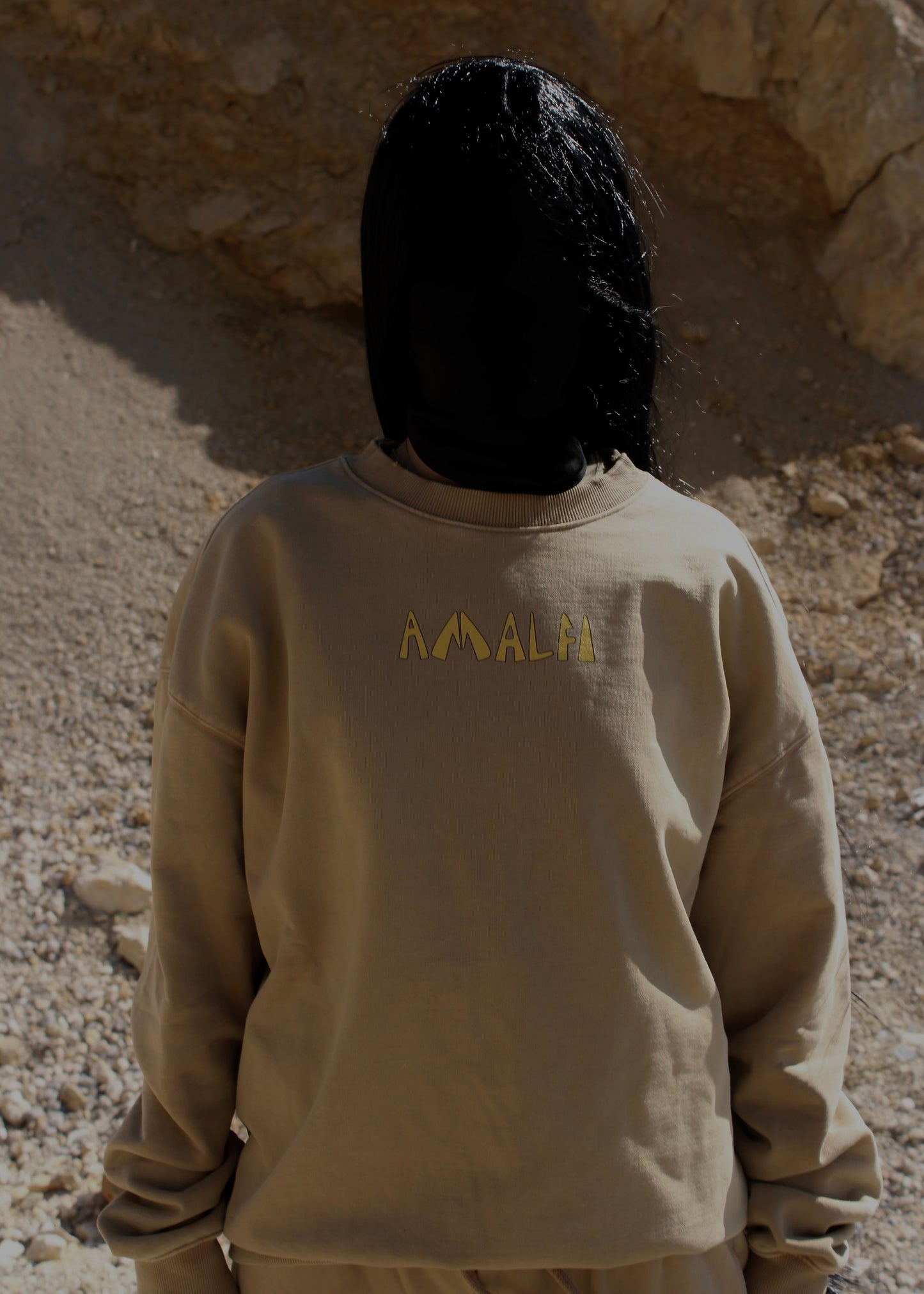 AMALFI WASHED BEIGE SWEATER