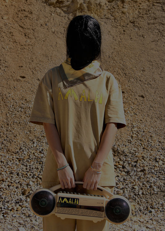 AMALFI WASHED BEIGE T-SHIRT