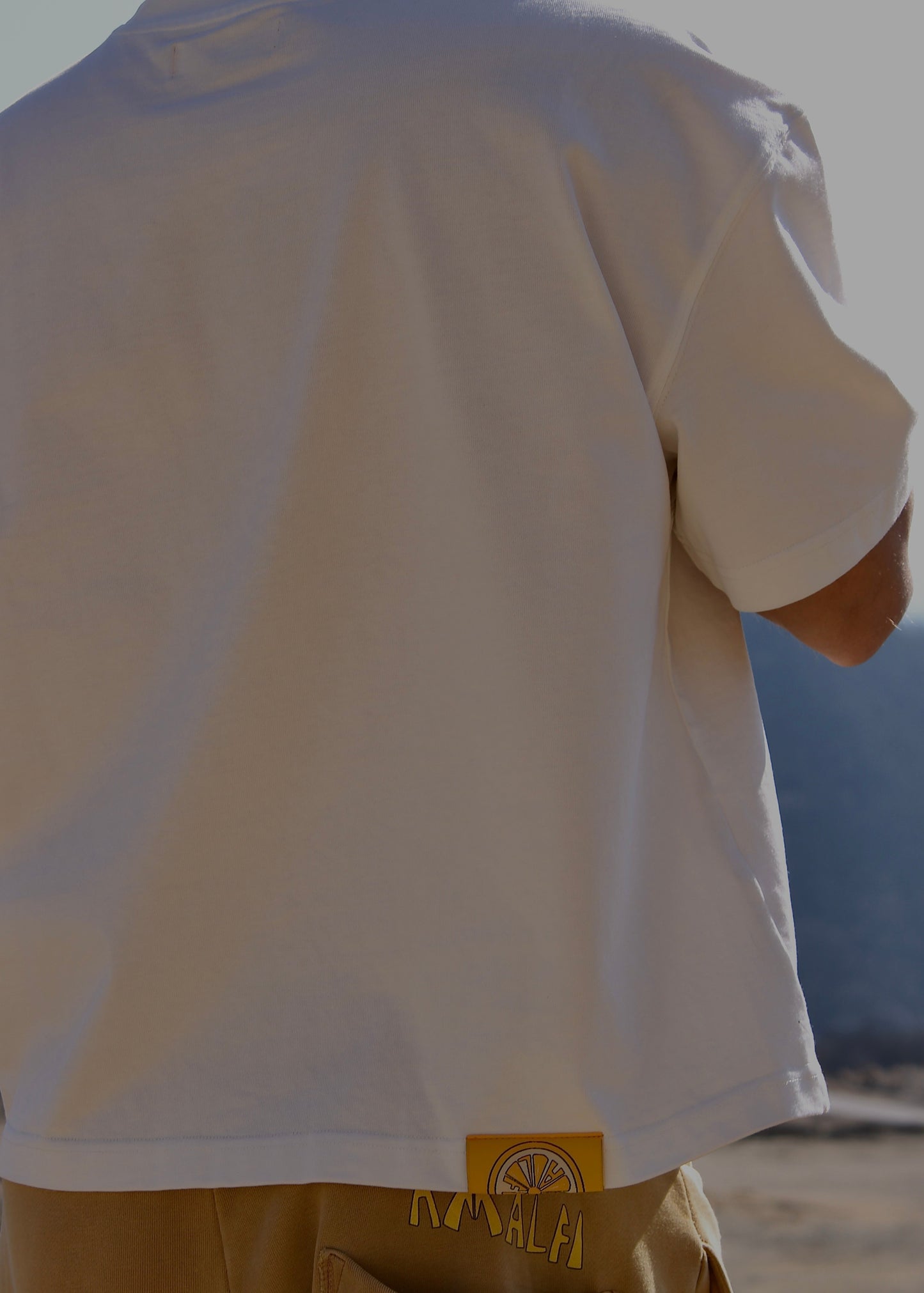 AMALFI WHITE CROP T-SHIRT