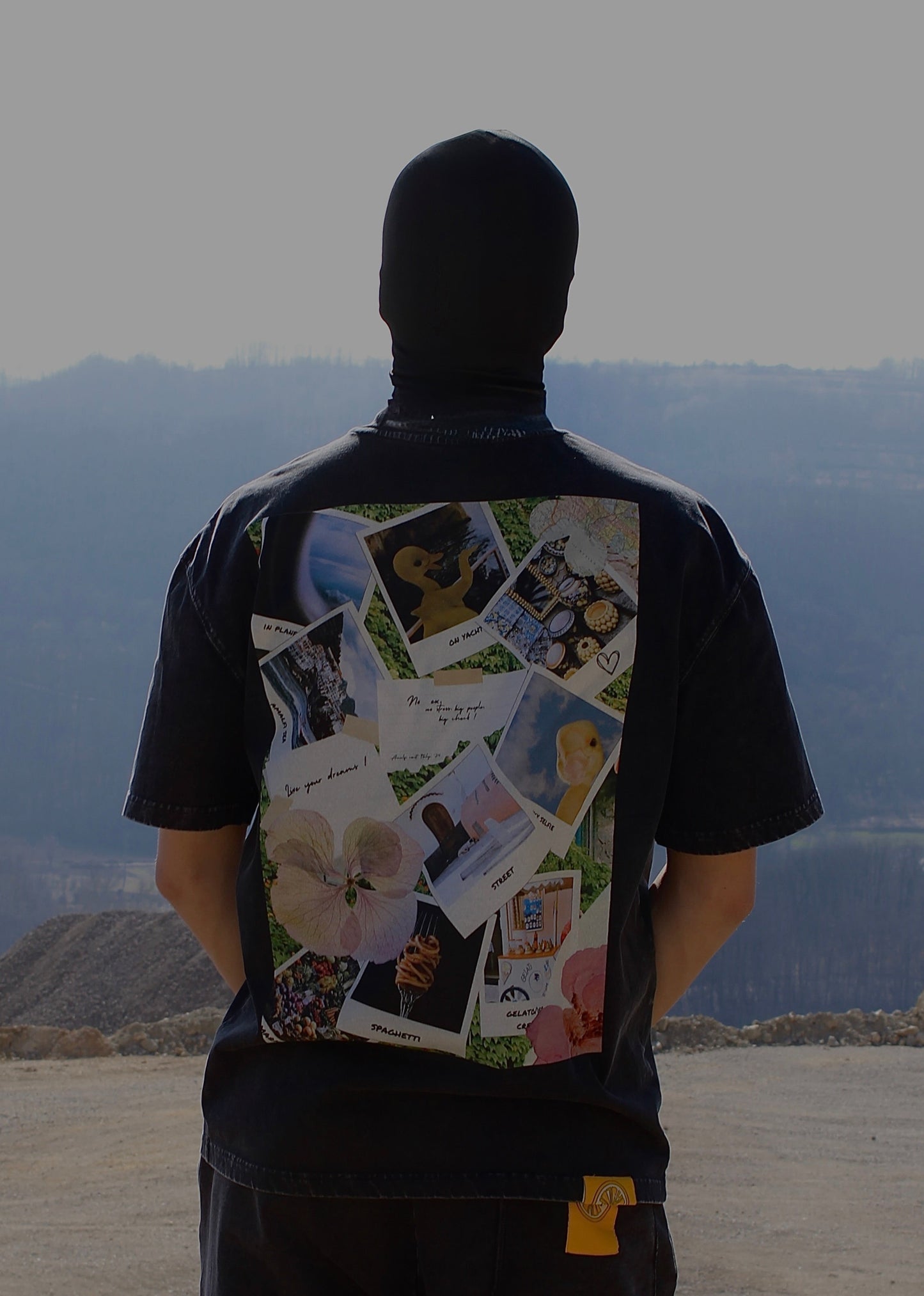 AMALFI WASHED BLACK T-SHIRT