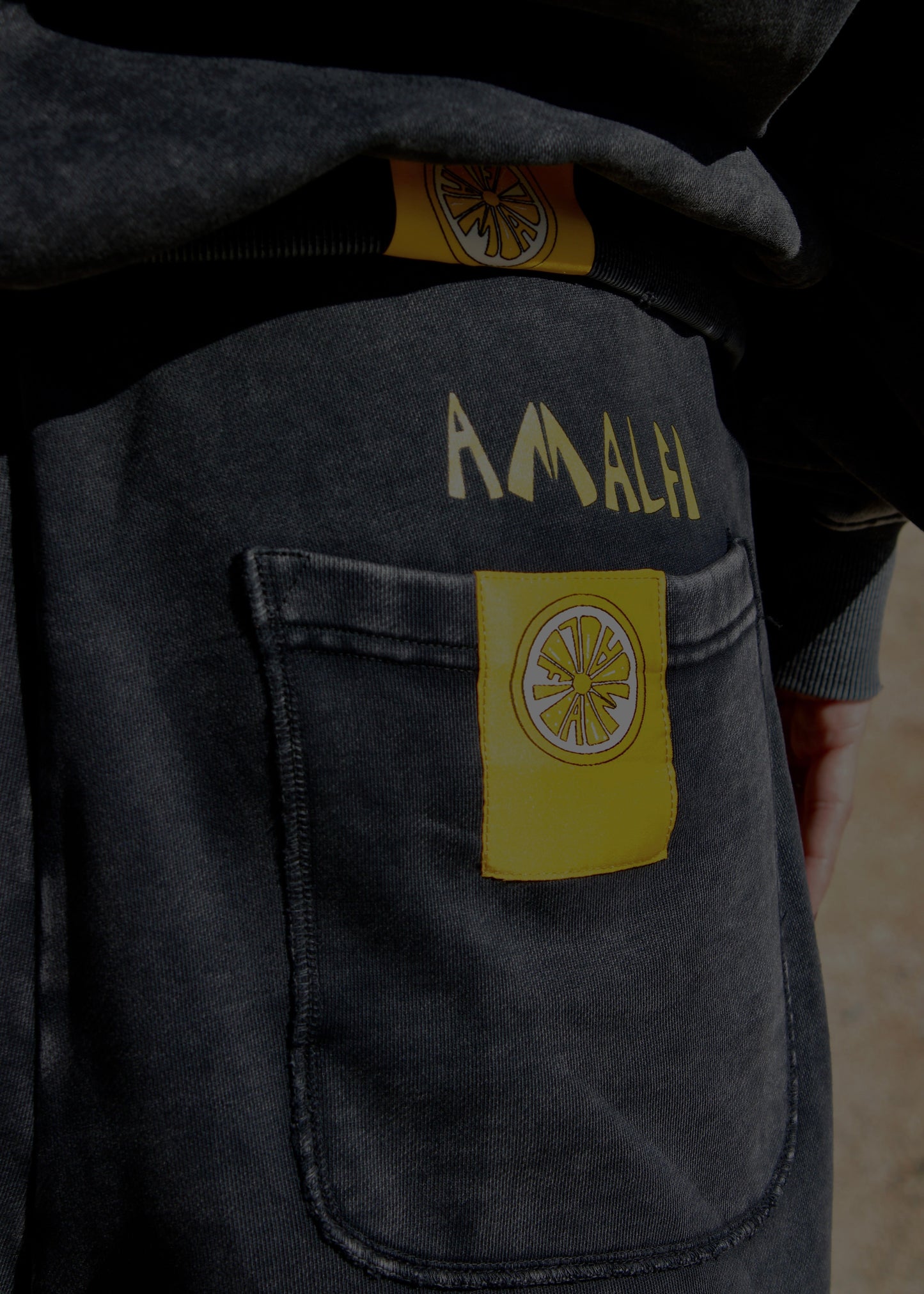 AMALFI WASHED BLACK PANTS