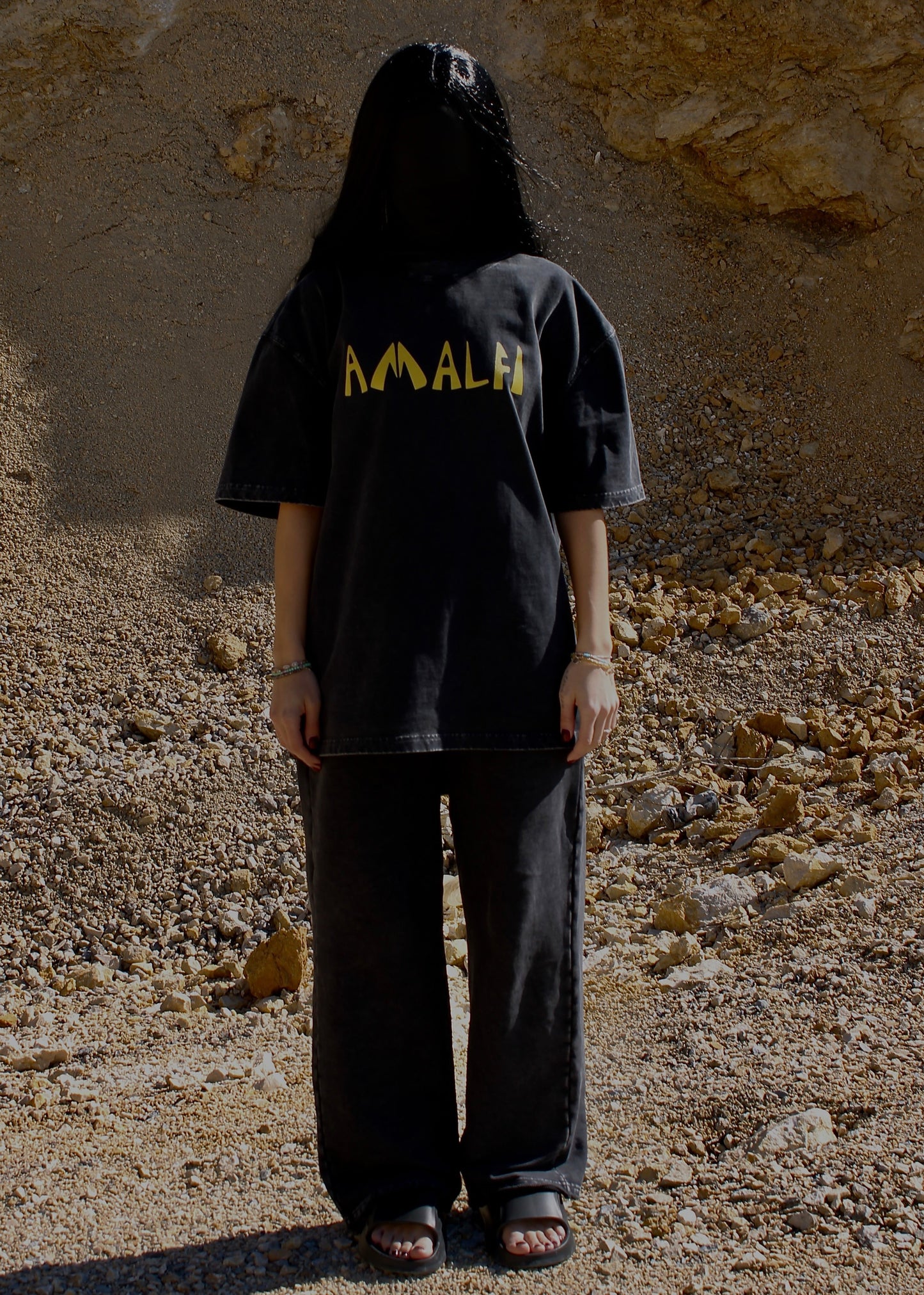 AMALFI WASHED BLACK PANTS