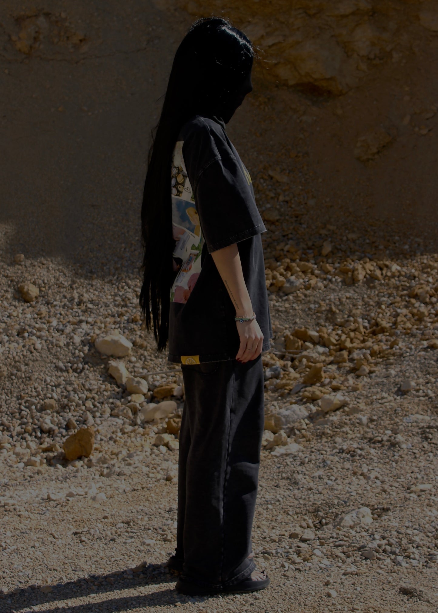 AMALFI WASHED BLACK PANTS