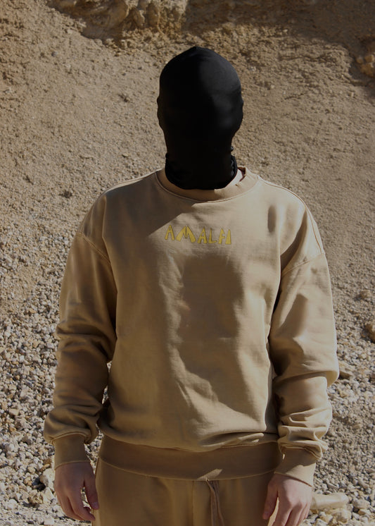 AMALFI WASHED BEIGE SWEATER