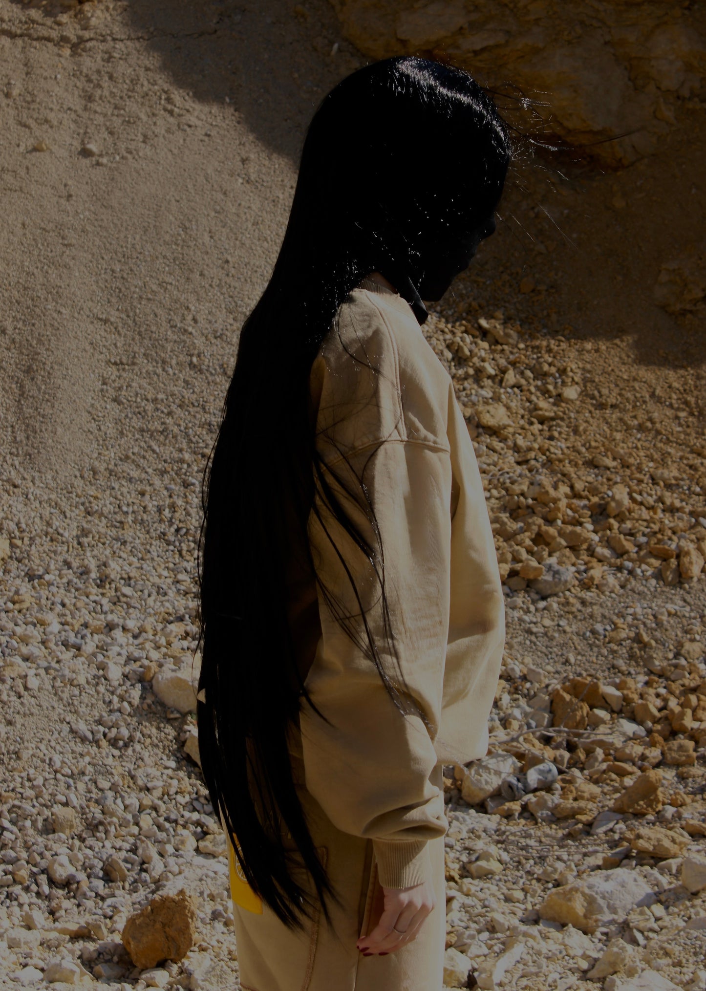 AMALFI WASHED BEIGE SWEATER