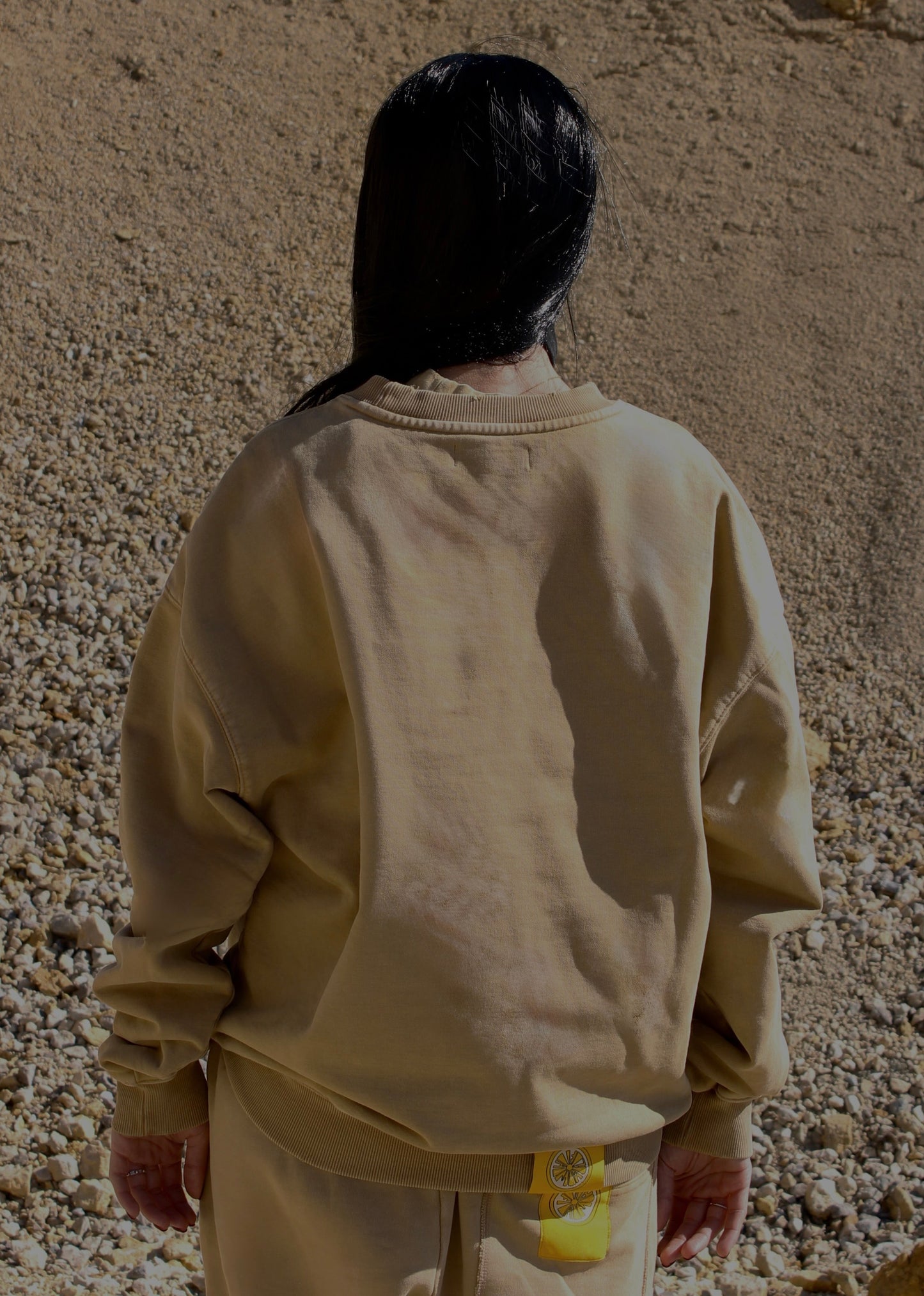 AMALFI WASHED BEIGE SWEATER